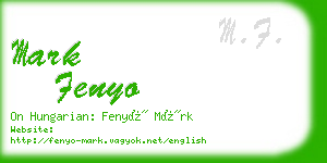 mark fenyo business card